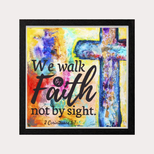 Cuadro interactivo "We walk by Faith"