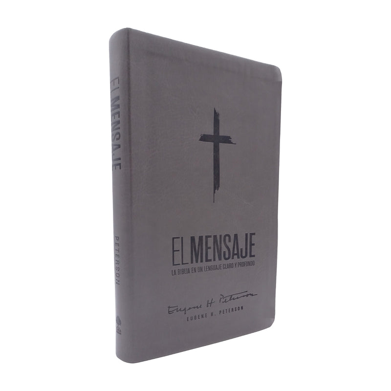 Cargue la imagen en el visor de la galería, Biblia El Mensaje, imitación piel negro
