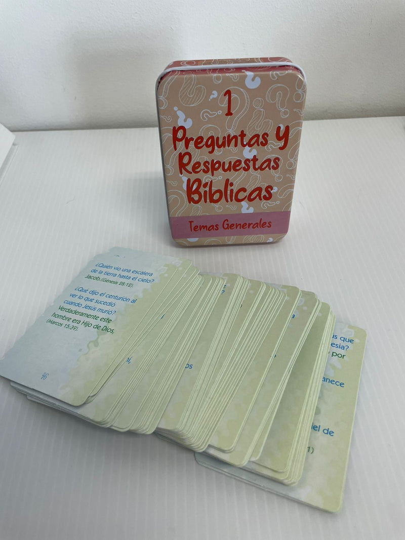 Cargue la imagen en el visor de la galería, Preguntas y respuestas bíblicas- Caja metálica 1: Temas Generales
