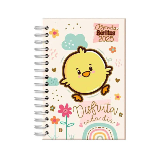 Agenda espiral Borlitas Pollito 2025