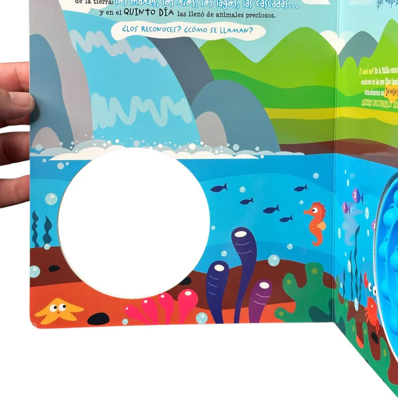 Cargue la imagen en el visor de la galería, Aventuras bíblicas en el mar. Libro POP-IT (Colección Lee y Juega)
