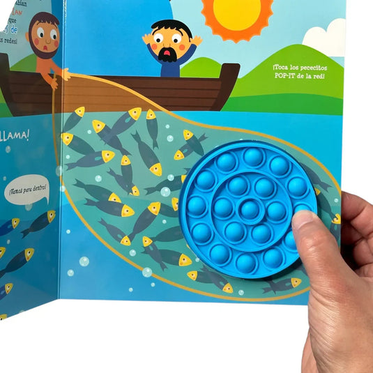 Aventuras bíblicas en el mar. Libro POP-IT (Colección Lee y Juega)