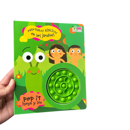 Aventuras bíblicas en los jardines. Libro POP-IT (Colección Lee y Juega)