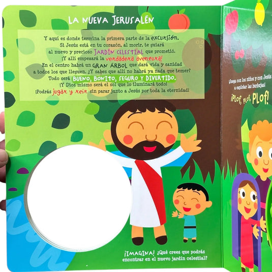 Aventuras bíblicas en los jardines. Libro POP-IT (Colección Lee y Juega)