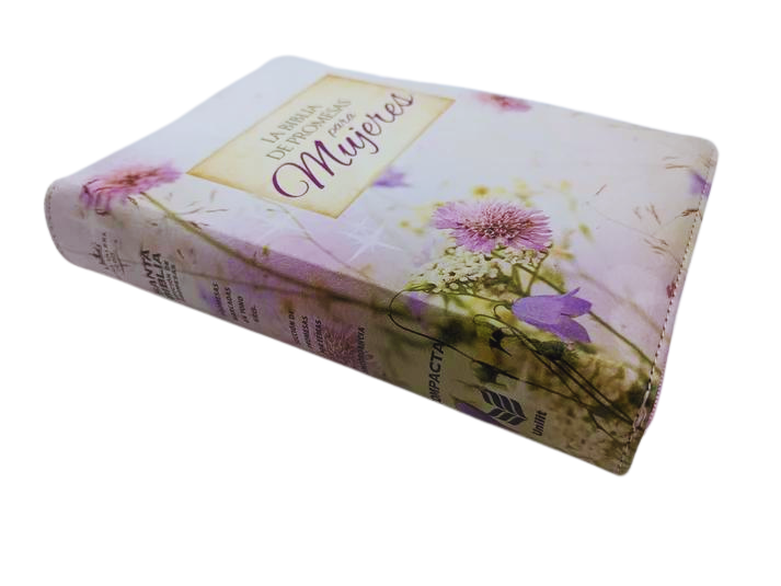Cargue la imagen en el visor de la galería, Biblia de Promesas para mujeres RVR 1960, cierre zíper, i/piel floral
