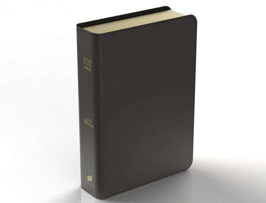 Biblia RVR 1960, con índice, Letra Súper Gigante, CUERO GENUINO negro