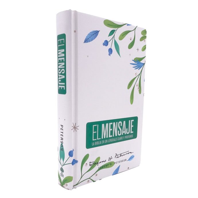 Biblia El Mensaje, Tapa dura Verde Floral