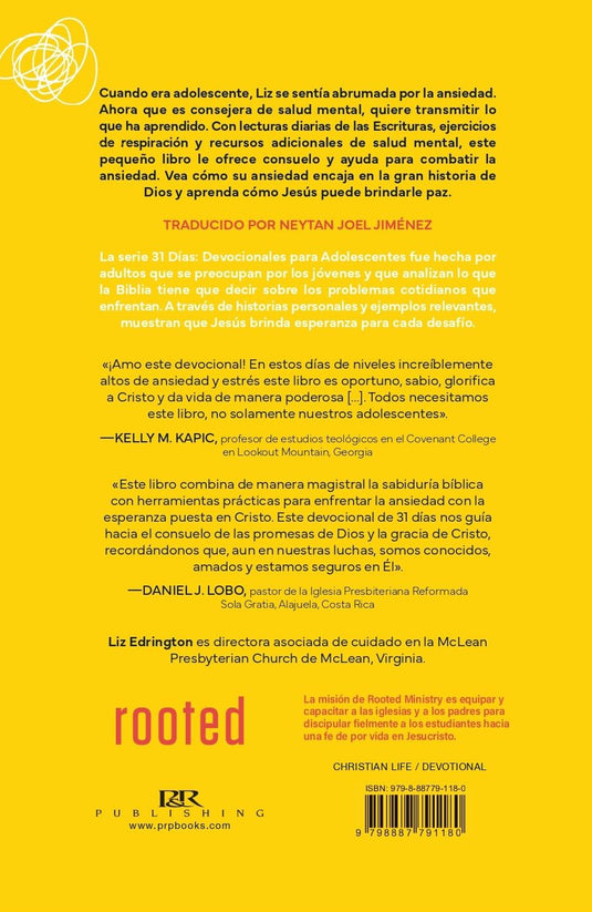 La ansiedad: En busca de una mejor historia (31 Días: Devocionales Para Adolescentes)