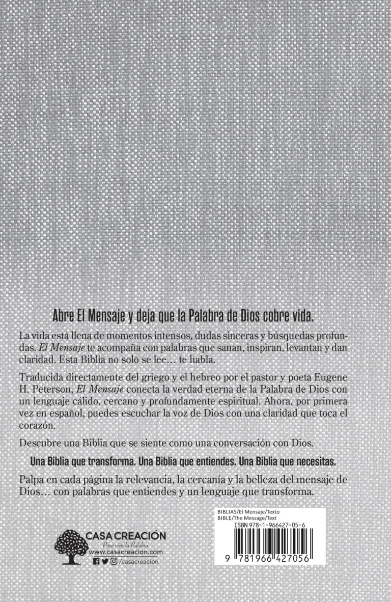 Cargue la imagen en el visor de la galería, Biblia El Mensaje, Tapa dura/tela gris
