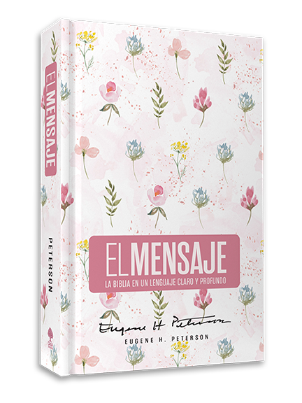 Biblia El Mensaje, Tapa dura Rosa Floral