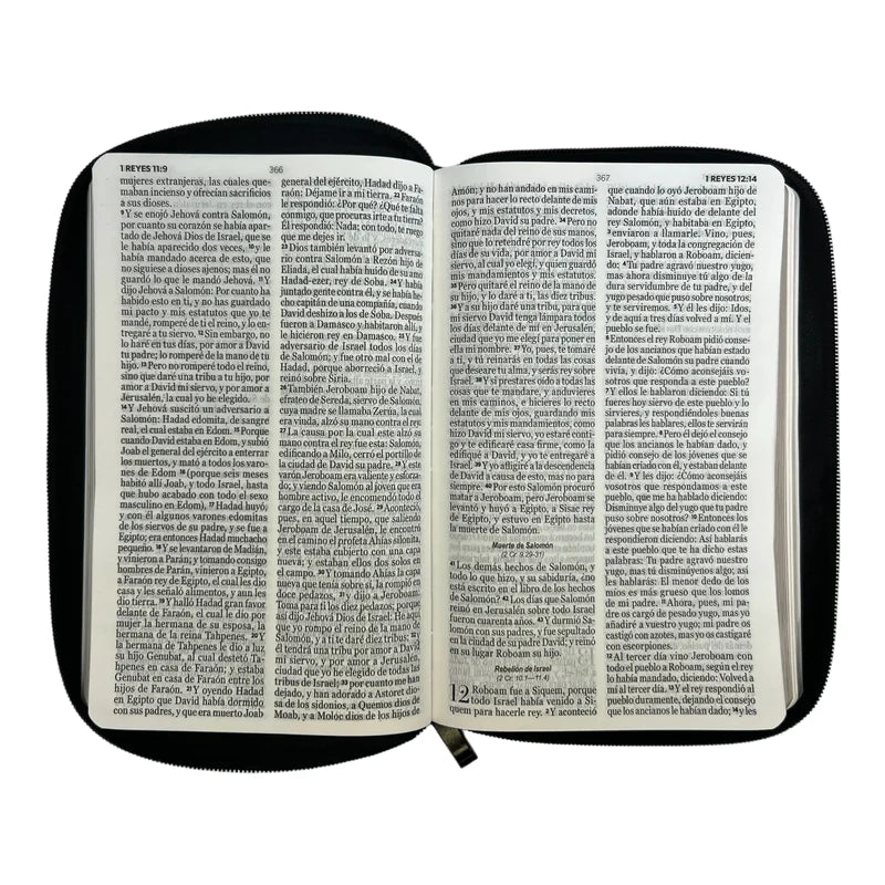 Cargue la imagen en el visor de la galería, Santa Biblia RVR 1960, Tamaño Manual, Letra Grande, Cierre zíper
