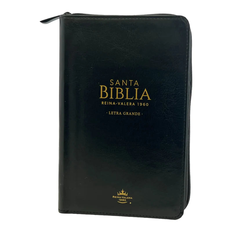 Cargue la imagen en el visor de la galería, Santa Biblia RVR 1960, Tamaño Manual, Letra Grande, Cierre zíper
