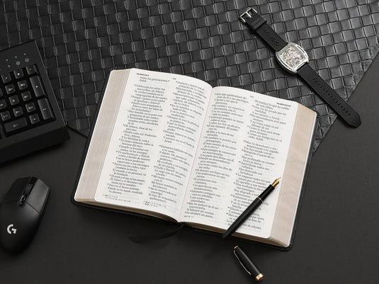 Biblia RVR 1960, Tamaño manual, Letra Gigante, imitación piel negro