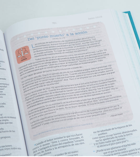 Biblia temas cotidianos para mujeres NVI, Tapa dura turquesa