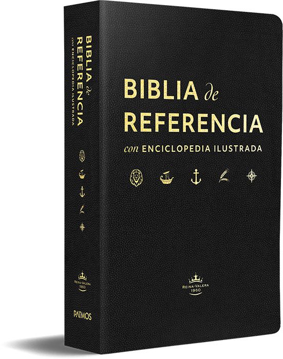 Cargue la imagen en el visor de la galería, Biblia de referencia con enciclopedia ilustrada RVR 1960 (imitación piel negro)
