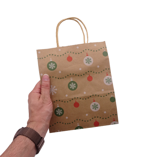 Bolsa de regalo adornos navideños