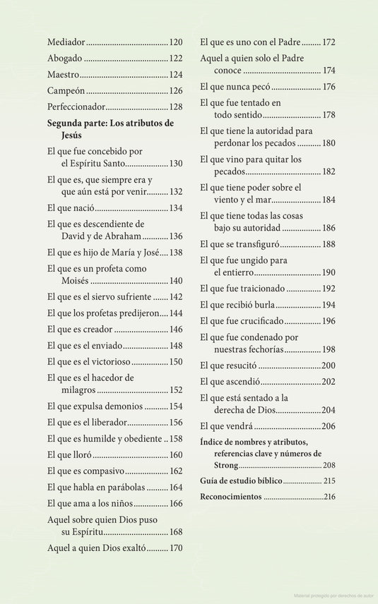 100 nombres y atributos de Jesus: Un devocional diario