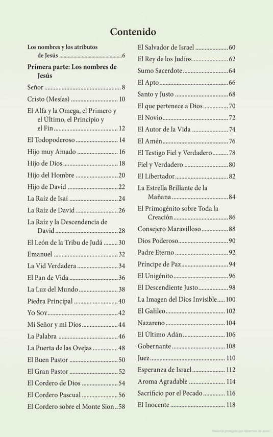 100 nombres y atributos de Jesus: Un devocional diario