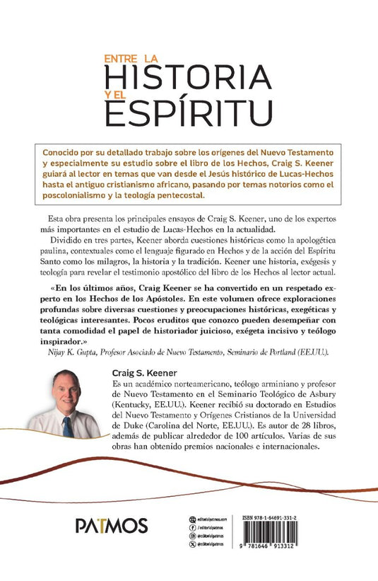 Entre la Historia y el Espíritu: El testimonio apostólico del libro de los Hechos