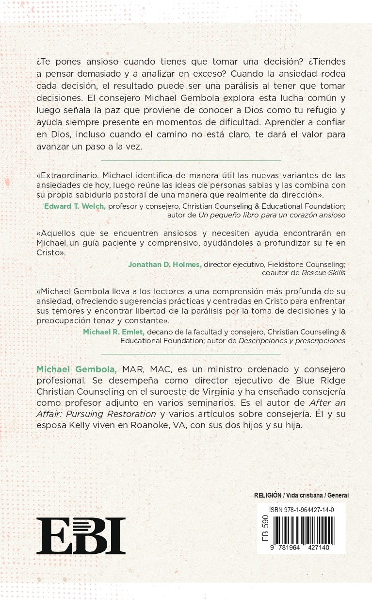Cargue la imagen en el visor de la galería, Ansiedad Frente a las Decisiones: Encontrando la libertad en la paz de Dios
