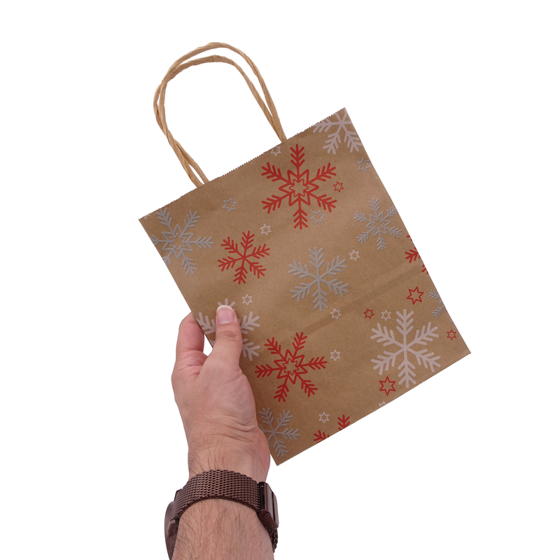 Cargue la imagen en el visor de la galería, Bolsa de regalo copo de nieve
