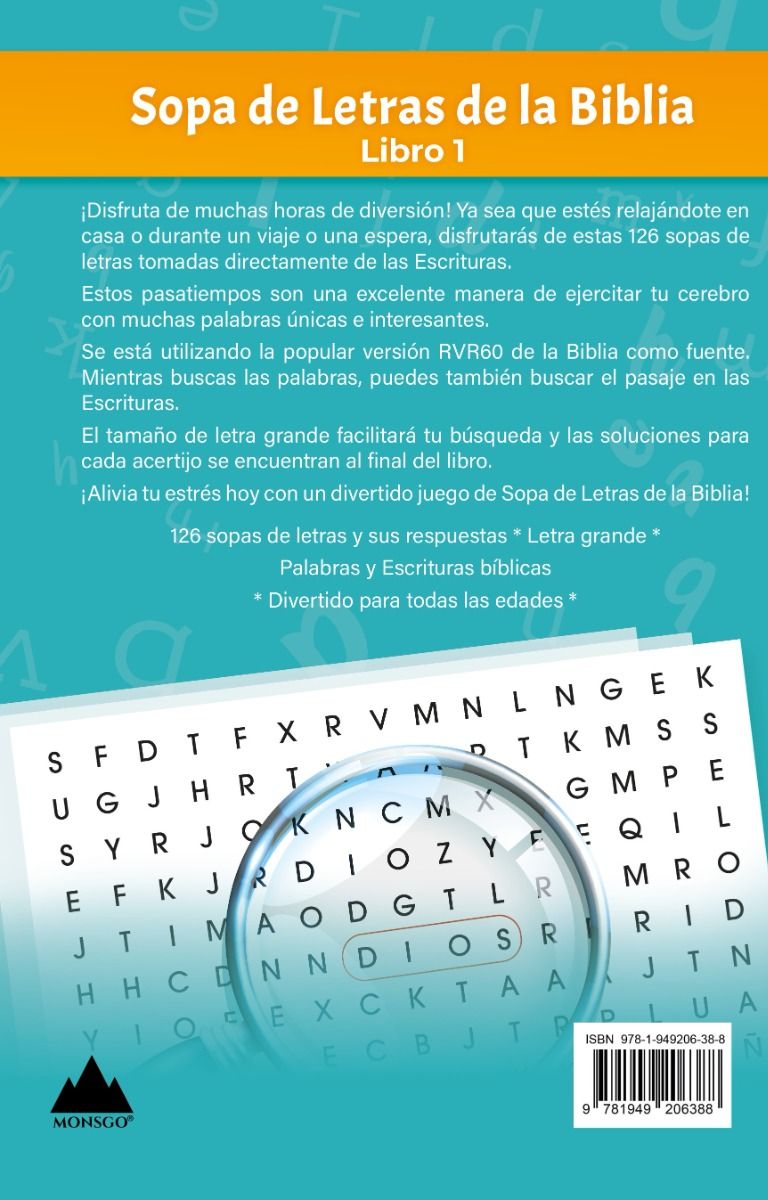 Cargue la imagen en el visor de la galería, Sopa de letras de la Biblia, Letra Grande, Libro 1

