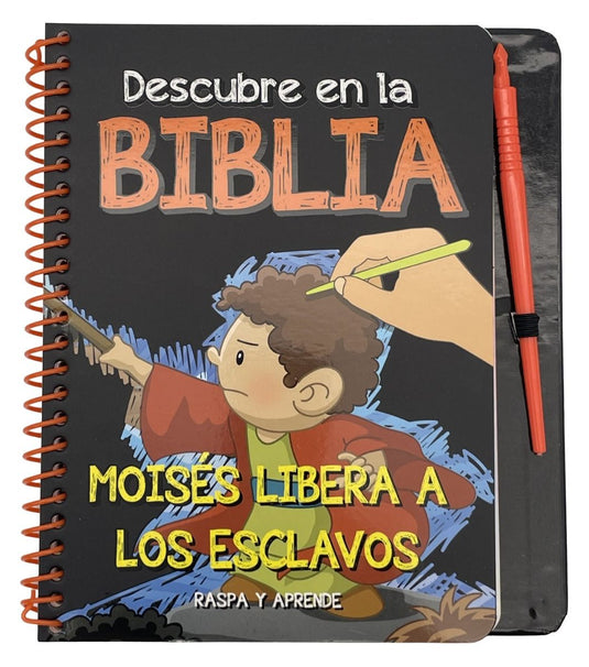 Descubre en la Biblia: Moisés libera a los esclavos (Raspa y aprende)