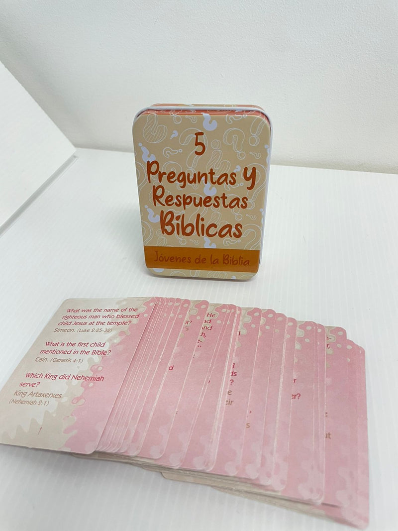 Cargue la imagen en el visor de la galería, Preguntas y respuestas bíblicas- Caja metálica 5: Jóvenes de la Biblia
