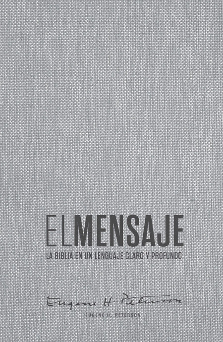 Biblia El Mensaje, Tapa dura/tela gris