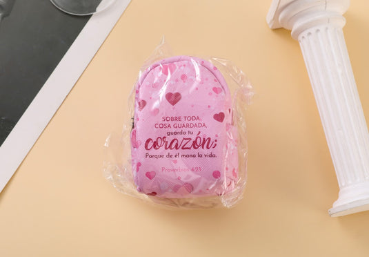 Llavero mochila/monedero- Corazón