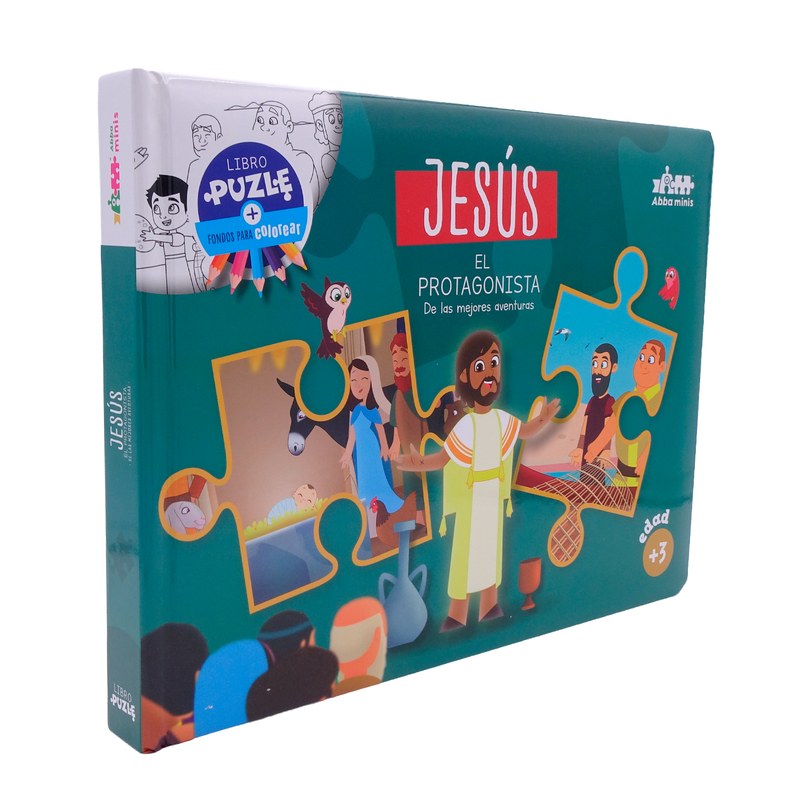Cargue la imagen en el visor de la galería, Libro Rompecabezas - Jesús el protagonista
