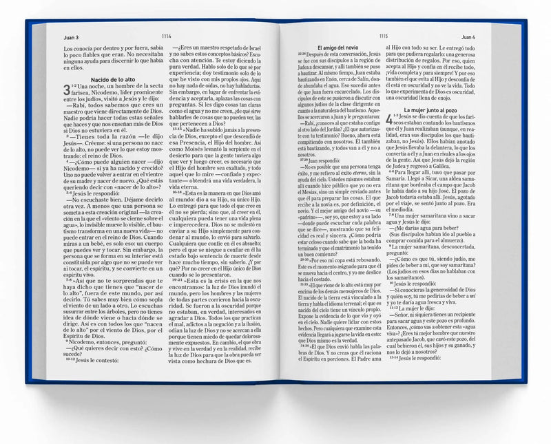 Cargue la imagen en el visor de la galería, Biblia El Mensaje, Tapa dura Ocean Blue
