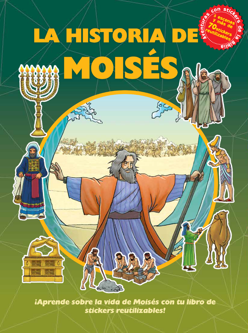Cargue la imagen en el visor de la galería, La historia de Moisés, con stickers
