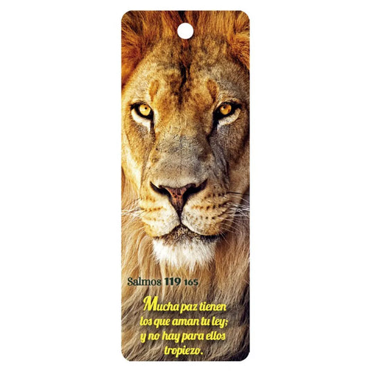 Separador de libros 3D unisex Salmo 119:165 (bilingüe)