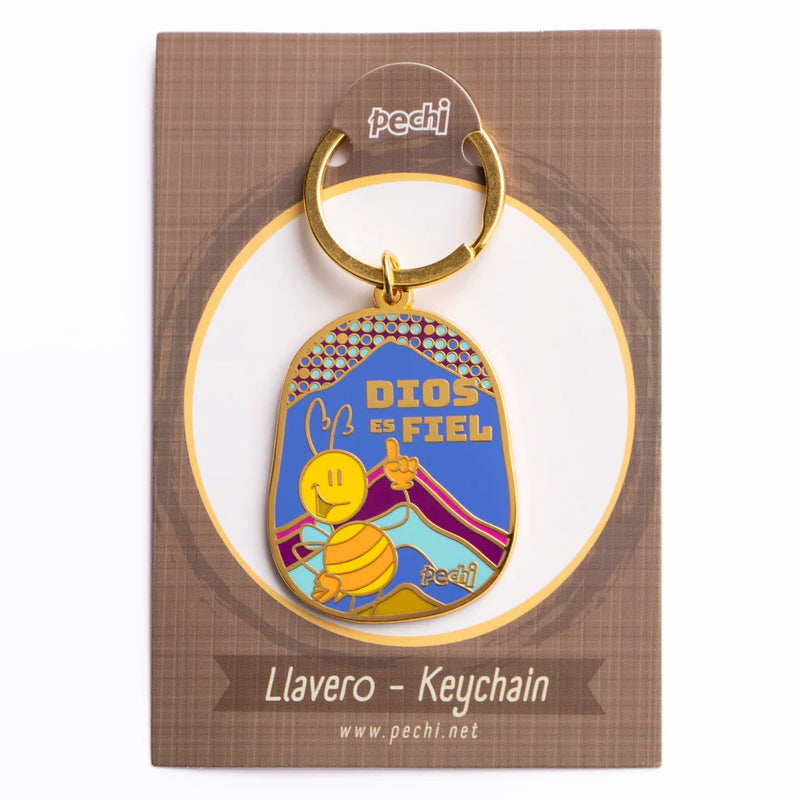 Cargue la imagen en el visor de la galería, Llavero Pechi Dios es fiel
