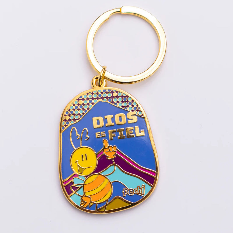 Cargue la imagen en el visor de la galería, Llavero Pechi Dios es fiel
