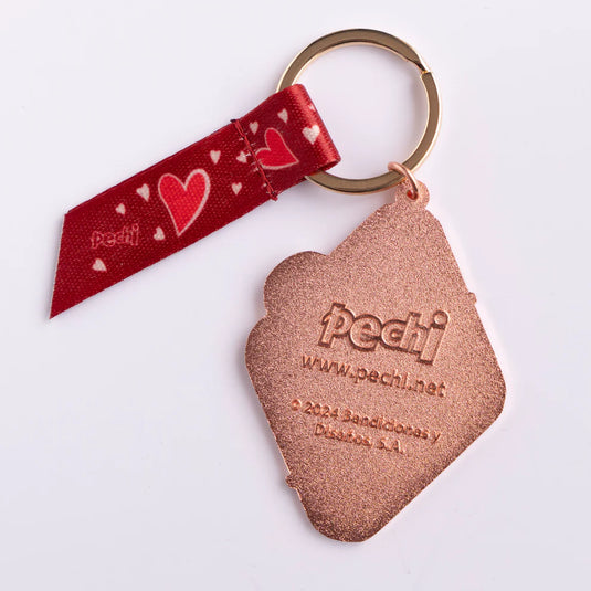 Llavero Pechi Amor con lazo decorativo