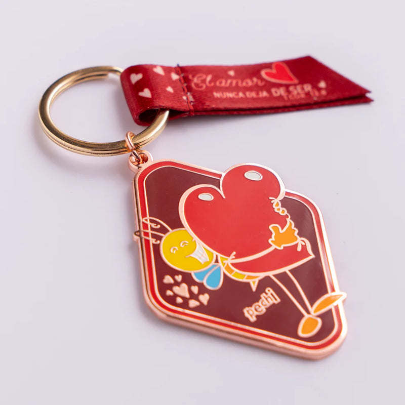 Cargue la imagen en el visor de la galería, Llavero Pechi Amor con lazo decorativo
