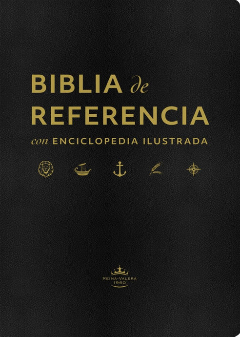 Biblia de referencia con enciclopedia ilustrada RVR 1960 (imitación piel negro)