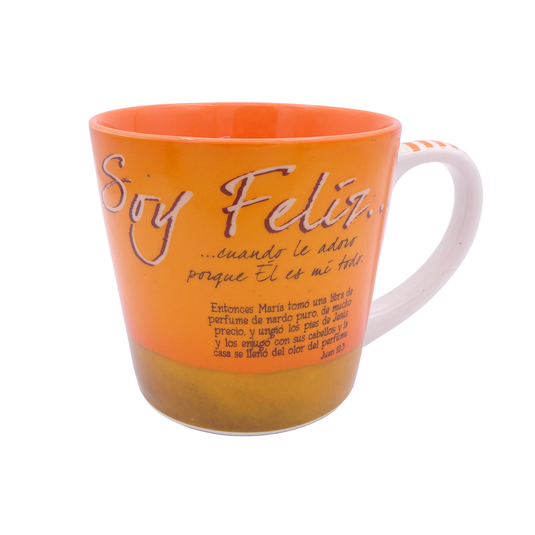 Taza ovejitas - Soy feliz cuando le adoro