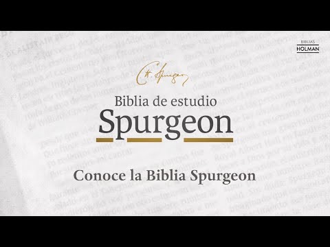 Cargar y reproducir video en Gallery Viewer, Biblia de estudio Spurgeon RVR 1960, tela marrón claro
