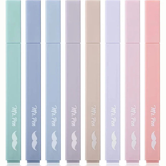 Paquete de 8 marcadores de punta cincel Mr. Pen Morandi