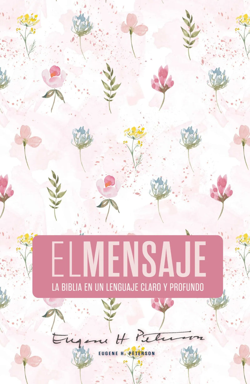 Cargue la imagen en el visor de la galería, Biblia El Mensaje, Tapa dura Rosa Floral
