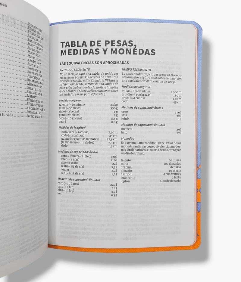 Cargue la imagen en el visor de la galería, Santa Biblia NVI para regalos y premios, Símil piel océano y papaya
