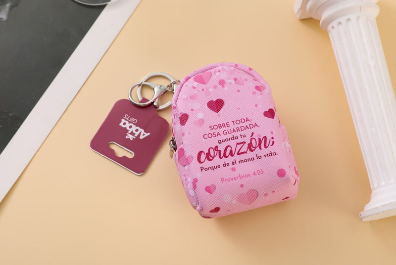 Cargue la imagen en el visor de la galería, Llavero mochila/monedero- Corazón
