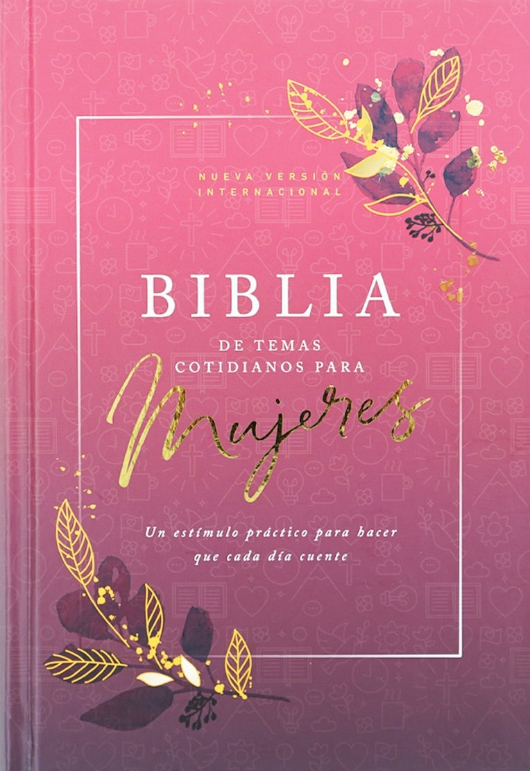 Cargue la imagen en el visor de la galería, Biblia temas cotidianos para mujeres NVI, Tapa dura rosa
