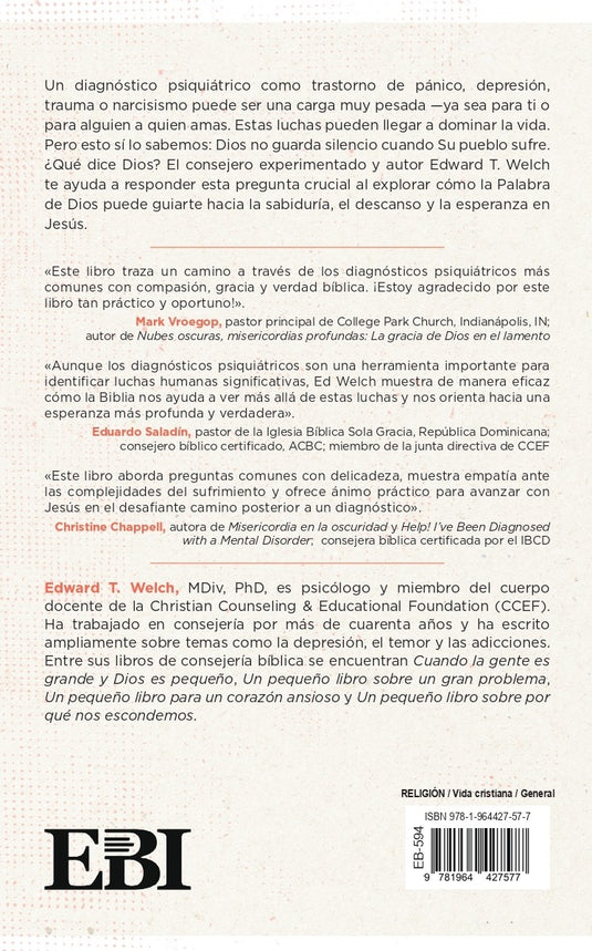 Tengo un diagnóstico psiquiátrico: ¿Qué enseña la Biblia?