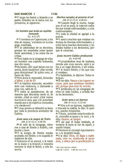 Biblia RVR 1960, Tamaño manual, Letra Grande, imitación piel rosa claro mariposas y flores