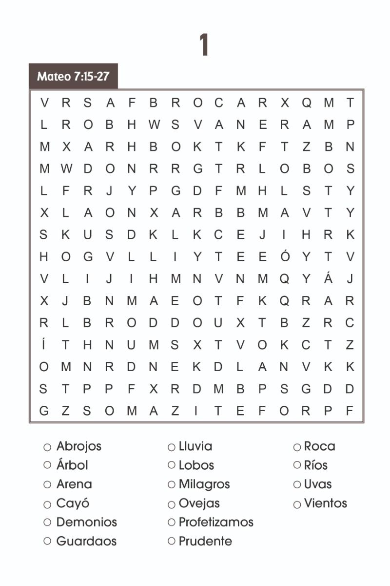 Cargue la imagen en el visor de la galería, Sopa de letras de la Biblia, Letra Grande, Libro 1
