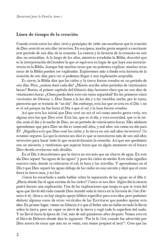 Devocional para la familia Creciendo juntos en Cristo / Tomo 1
